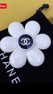 White Flower Brooch