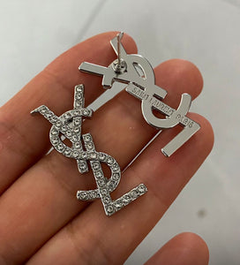 ✨ Glam Statement Studs – Silver