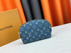 The Bleu denim Charm Pouch