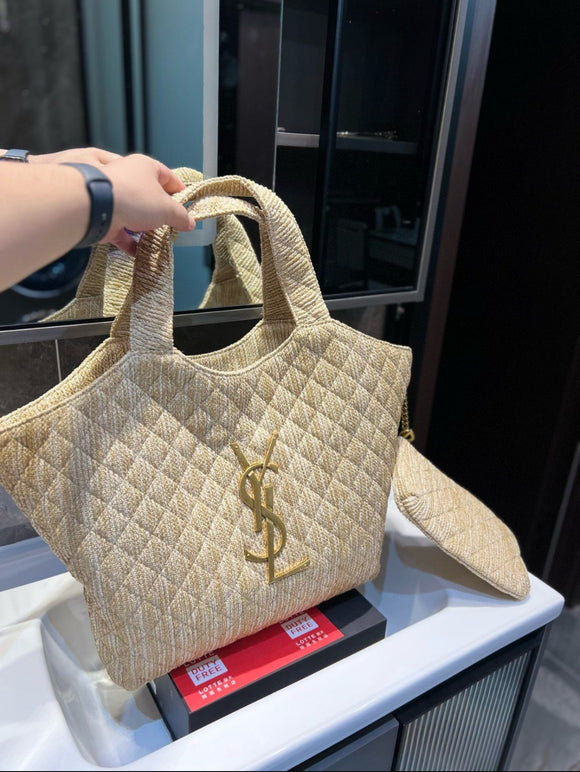 Beige Y Bag