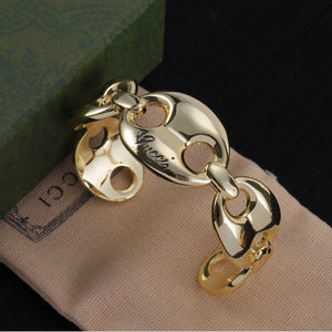 GG Gold link bracelet