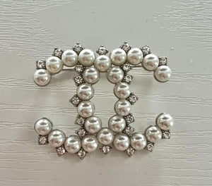 Pearl Overload Silver  Brooch