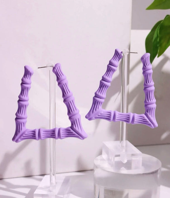 Triangle Hoops(purple)