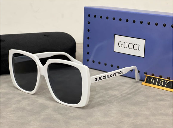 G love white sunglasses