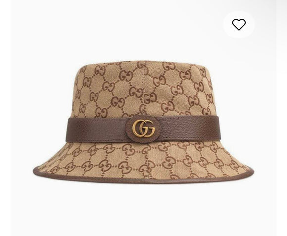 Double Brown Bucket Hat