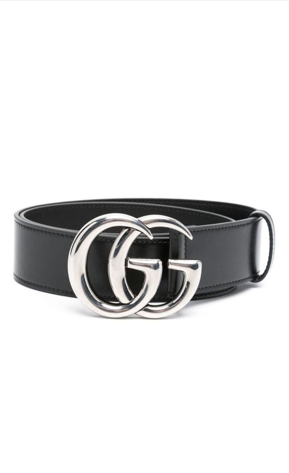 Silver Buckle Double G Belt