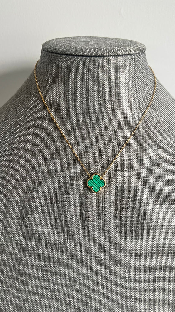 Green clover Necklace