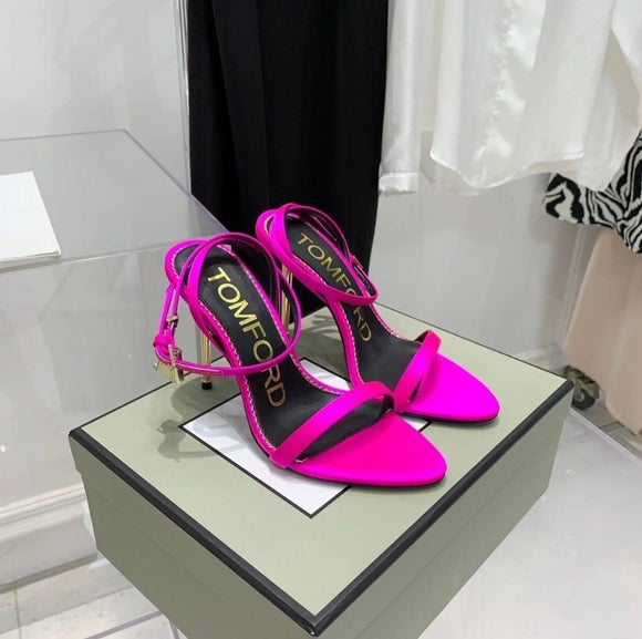 Hot Pink Lock Stiletto