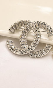 Silver sparkle Brooch