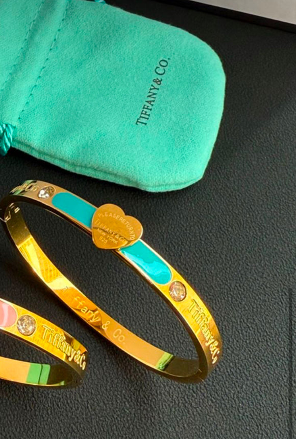 Blue Heart Bangle