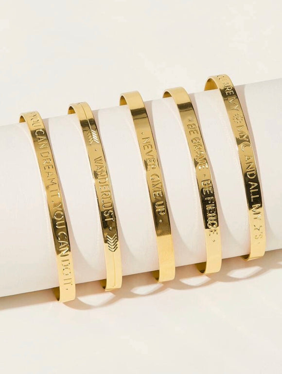 Letter Bracelet Set